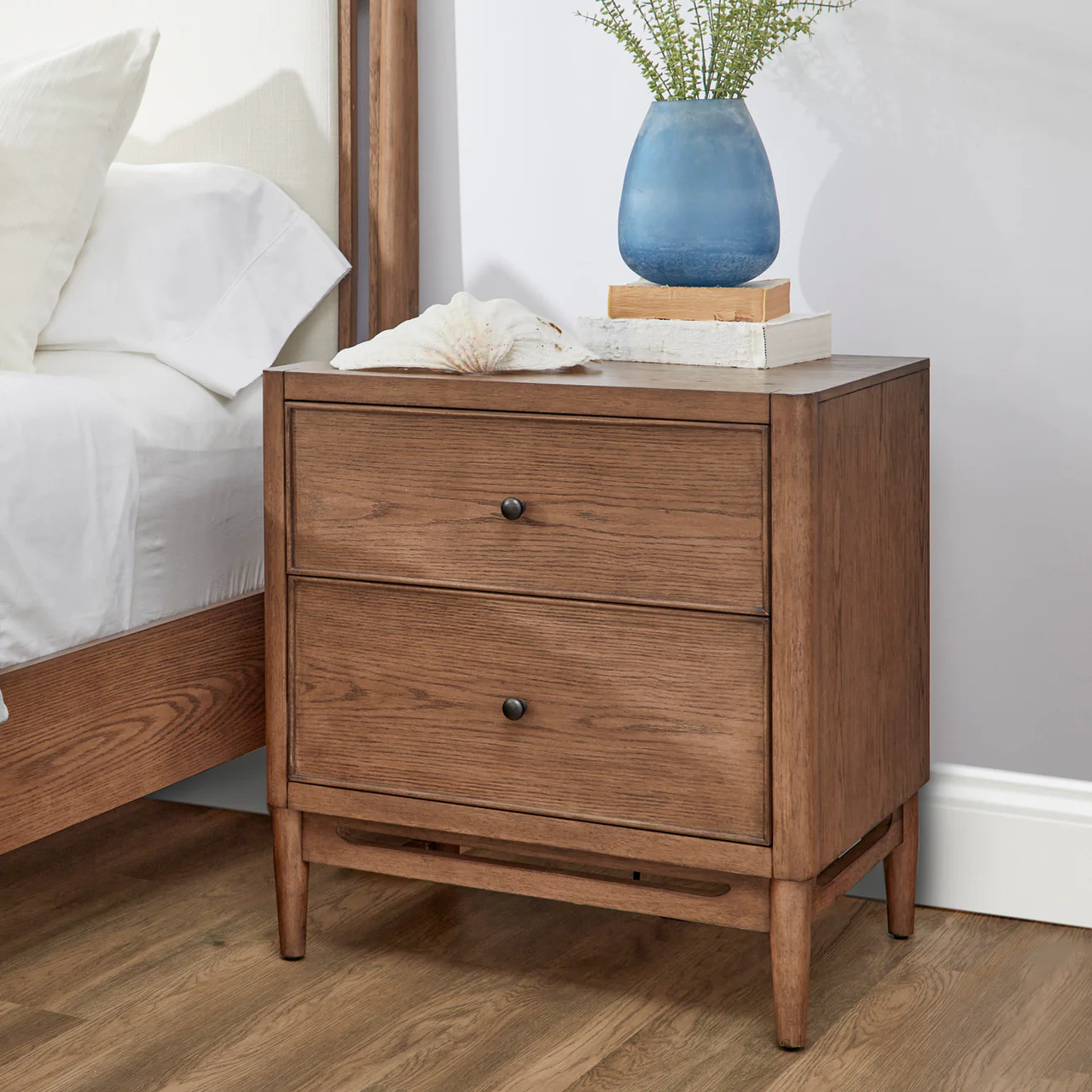 hotel guest room night stand