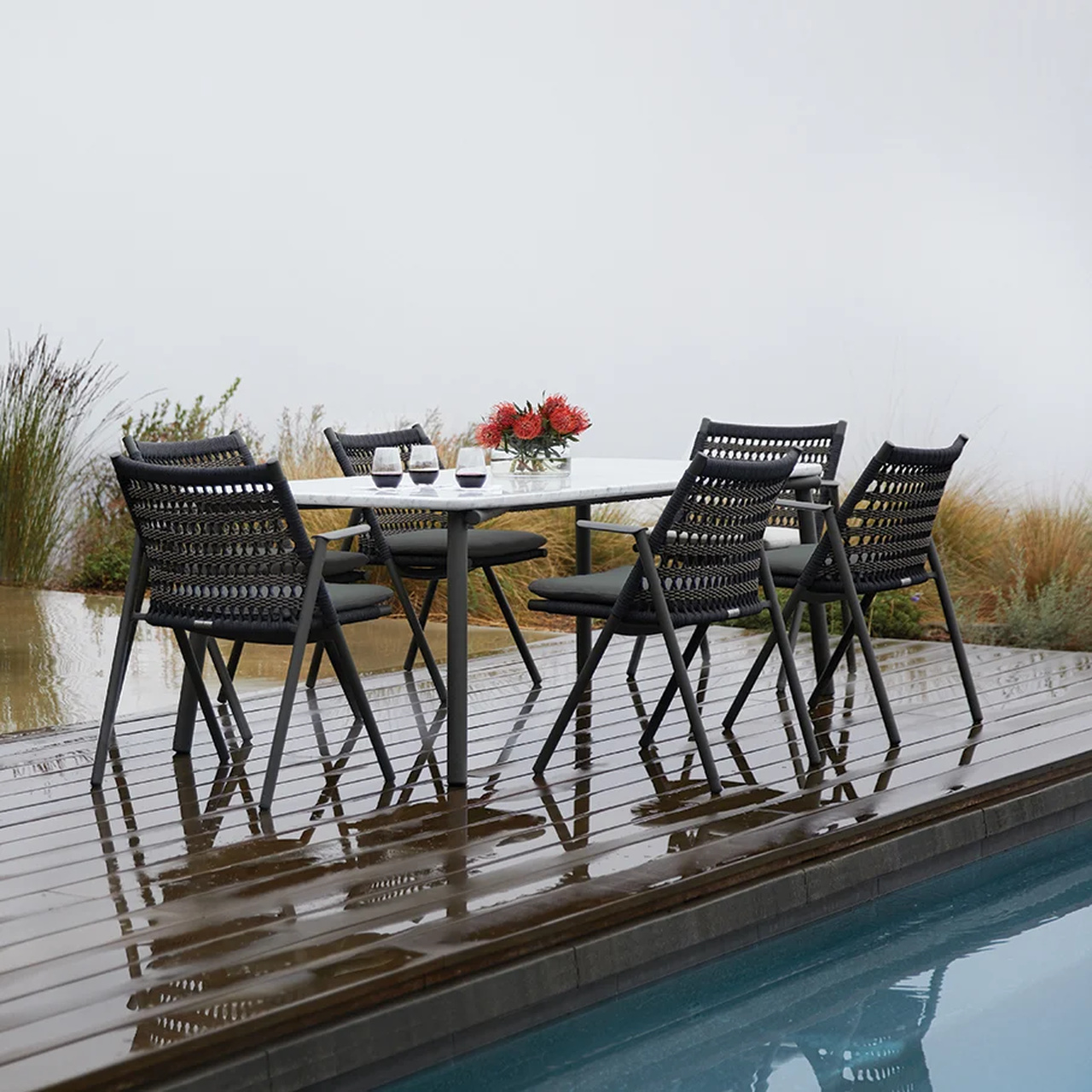 pool dining table
