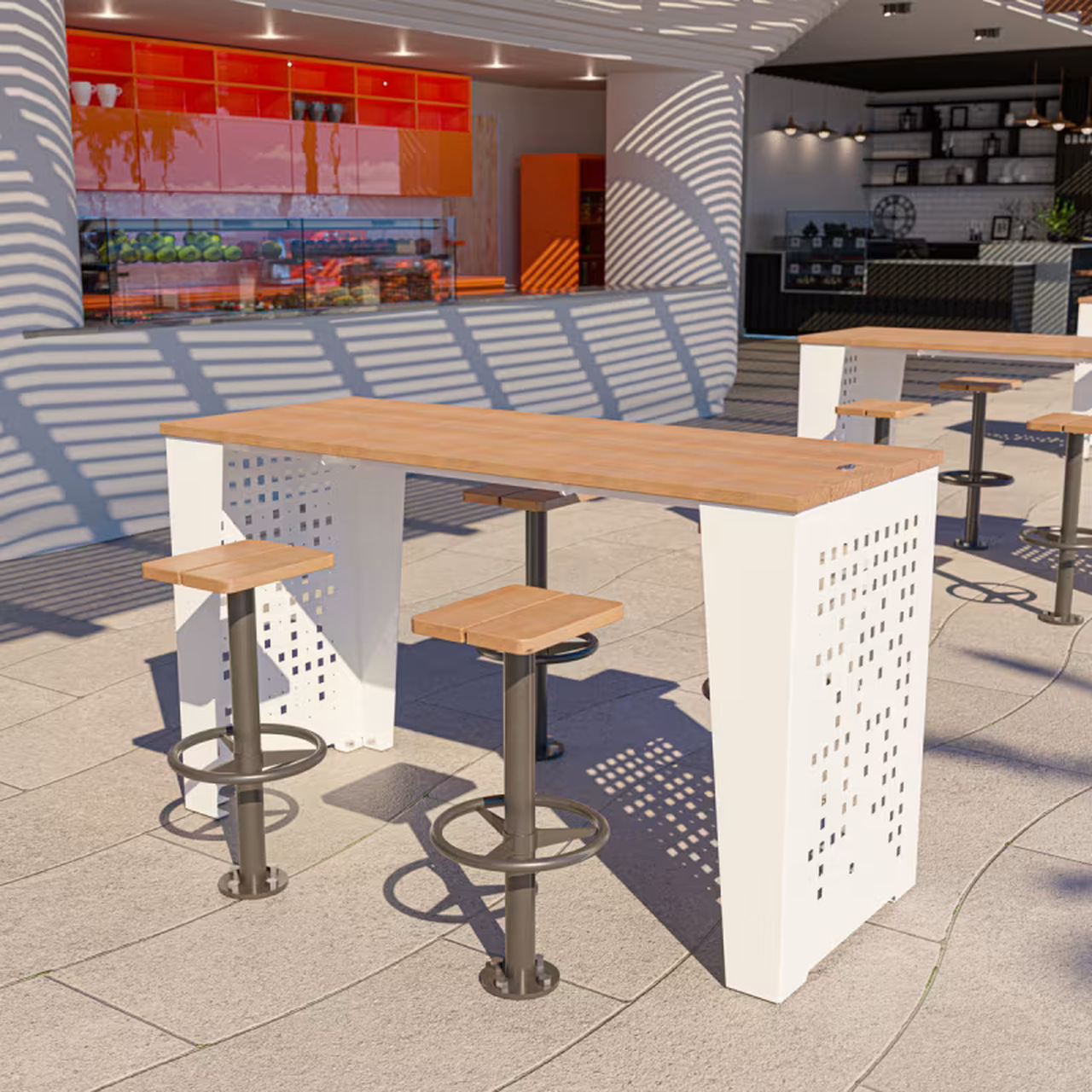 bar height outdoor dining