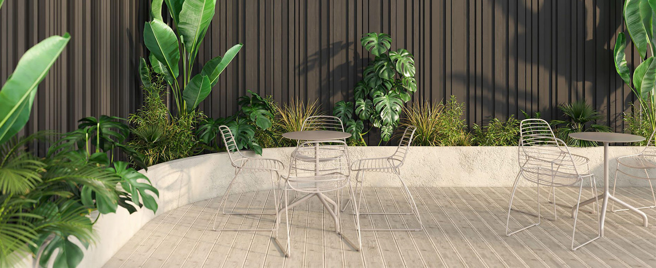 outdoor cafe table