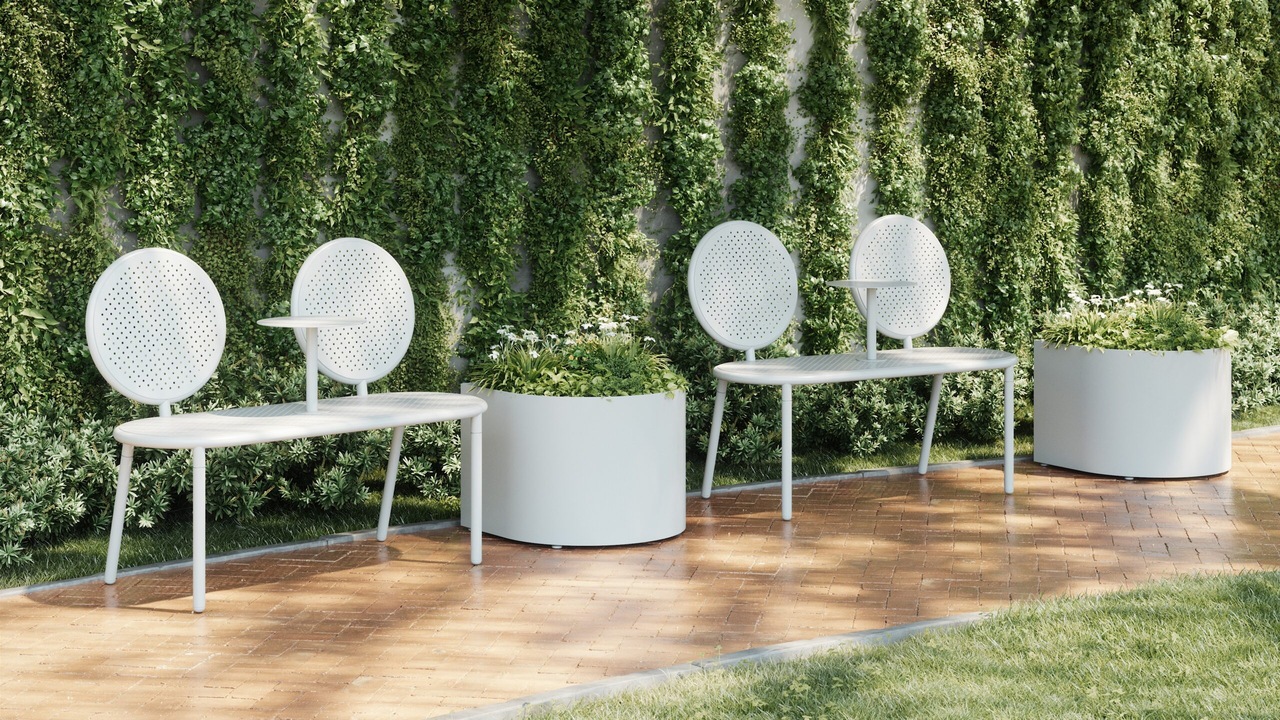 outdoor loveseat bench