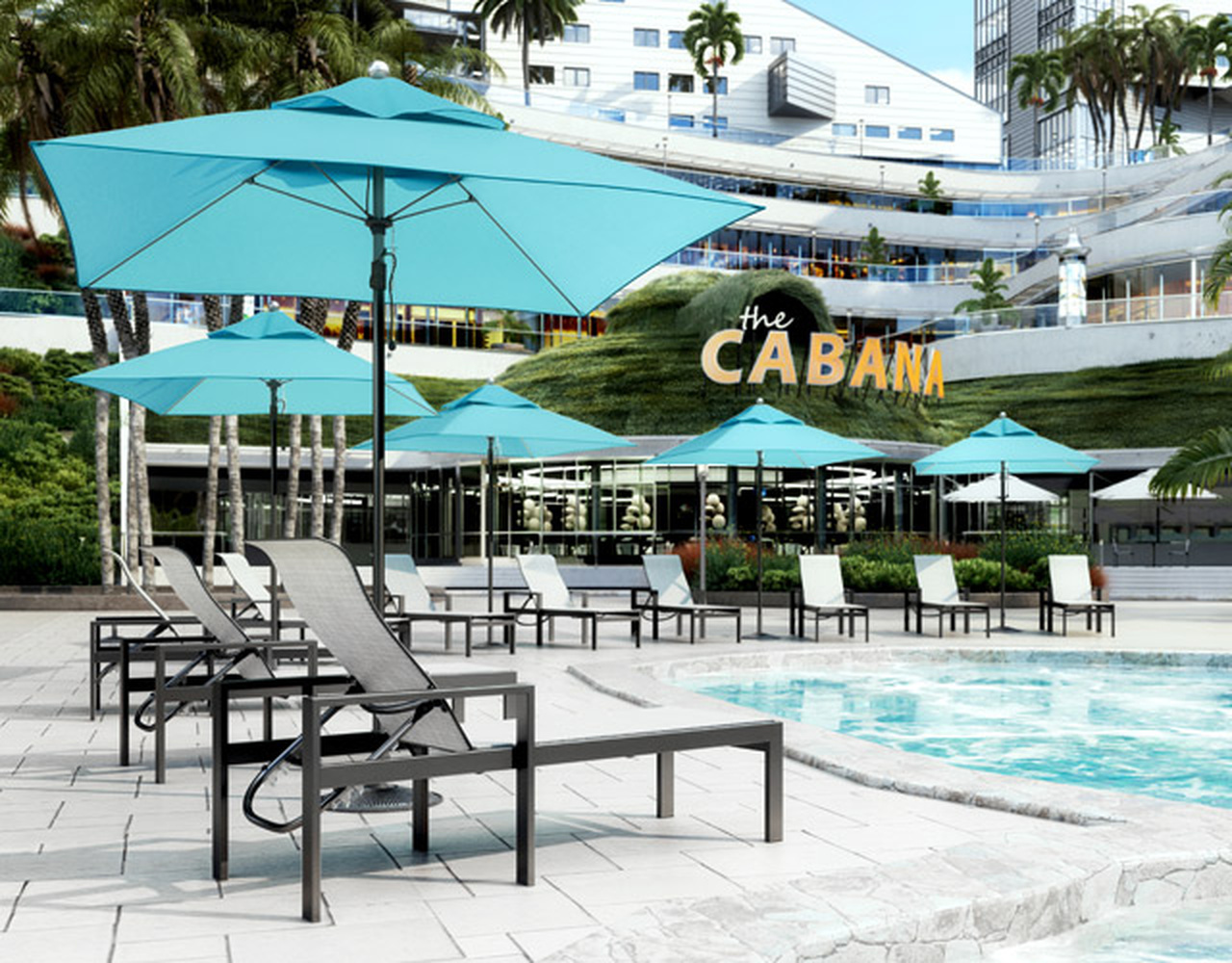 pool and spa furniture
